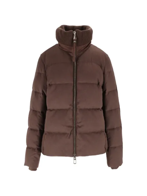Duno padded high-neck jacket Brown ENORAPRATO