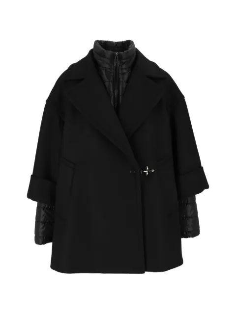 Fay quilted-insert wool-blend jacket Black NAW16533170YMV