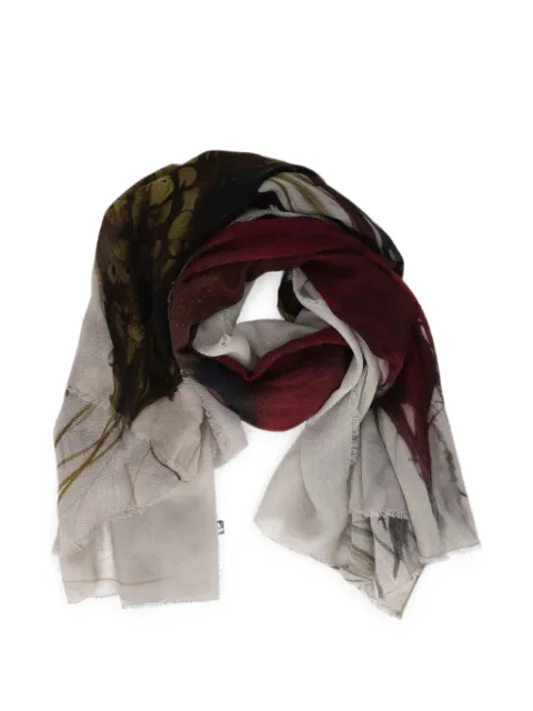 Faliero Sarti Protea frayed-edge scarf Neutrals I272122