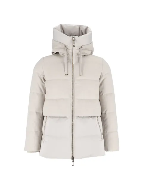Duno hooded puffer jacket Grey KEIKOPRATOMESTRE