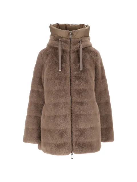 Duno faux-fur hooded coat Brown ANDRADAPEJO