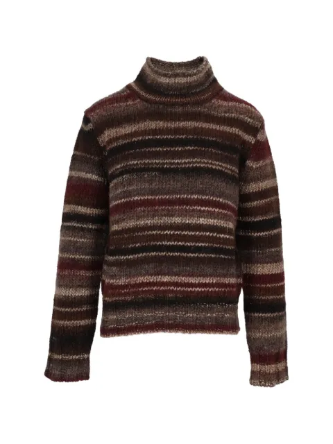 Kangra striped roll-neck sweater Brown 480059