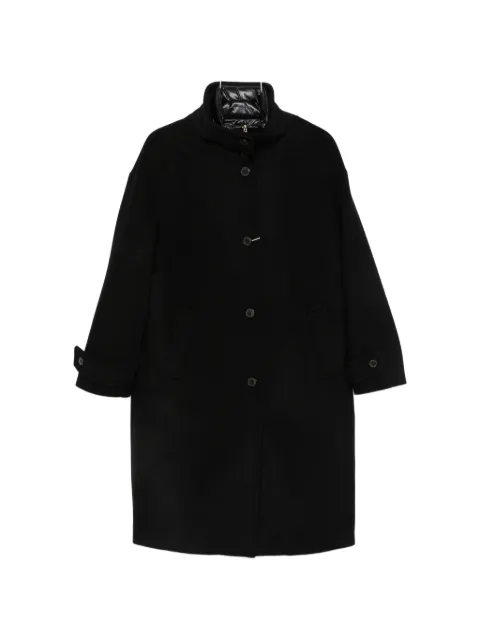 Herno button-up funnel-neck coat Black CA000646D33477
