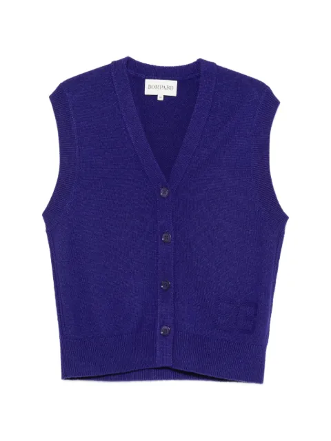 BOMPARD sleeveless V-neck cardigan Purple MO4388