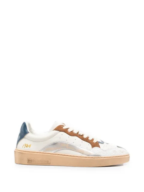 DSQUARED2 distressed panelled sneakers White SNM049401509031