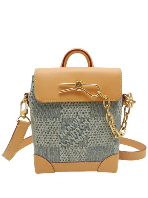 Louis Vuitton Pre-Owned 2021-2026 Damier Denim 3D Nano Steamer satchel Blue U373CULO29OLDNQ1