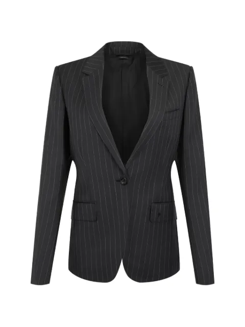TOM FORD chalk-stripe single-breasted jacket Black GI3118FAX1803