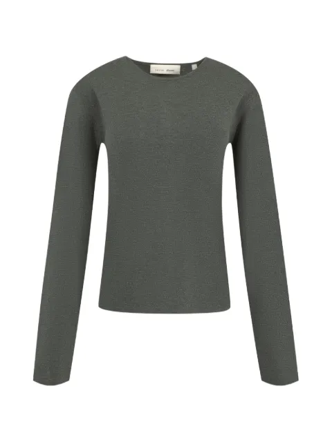 FEAR OF GOD ESSENTIALS soft knit slim longsleeve T-shirt Grey RW00362
