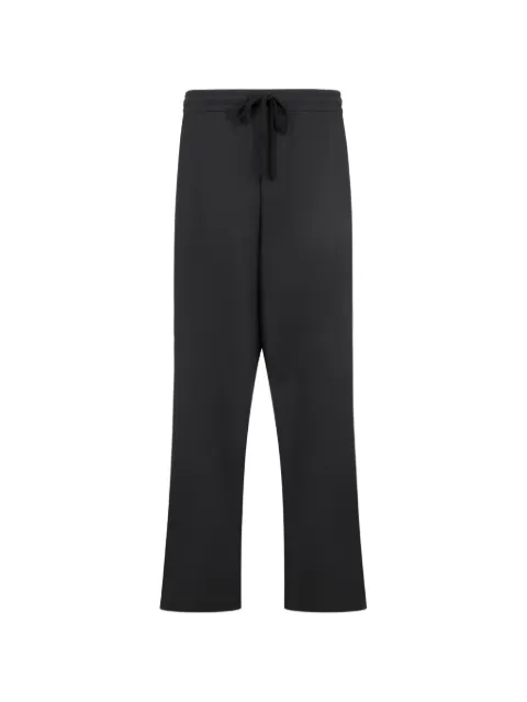 FEAR OF GOD ESSENTIALS silk-blend pleat-front drawstring pants Black RW00307