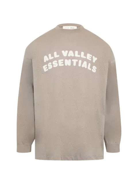 FEAR OF GOD ESSENTIALS Sport mesh merch long-sleeve T-shirt Neutrals RW00280