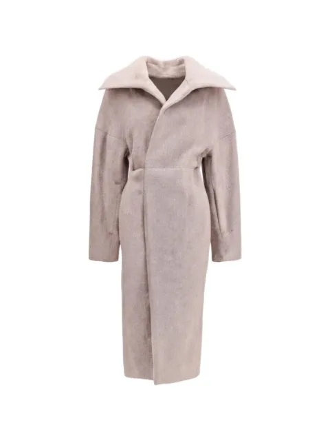 Rick Owens Dracucollar belted coat Pink RP02F5907WPA