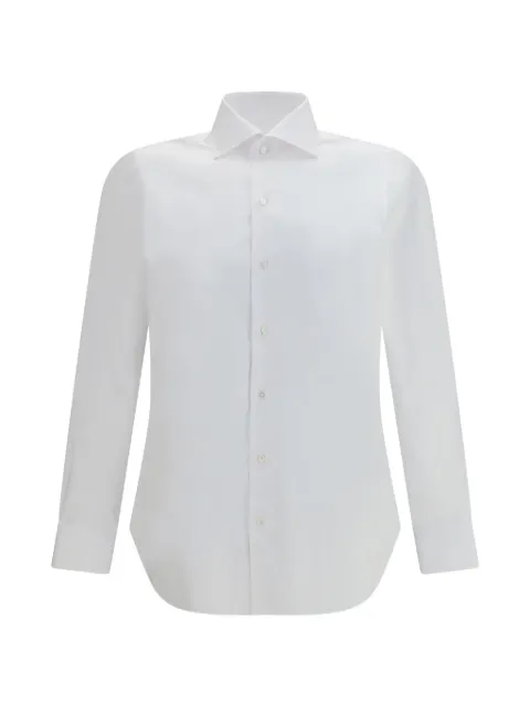 Finamore 1925 Napoli long-sleeve tailored shirt White NPEUPSZL046394