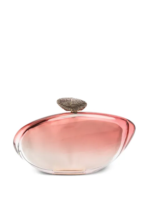 Benedetta Bruzziches crystal-embellished ombré clutch bag Pink 0002