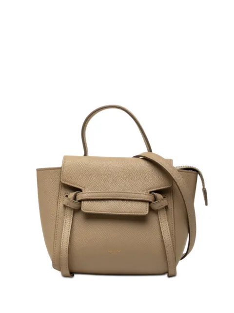 Celine Pre-Owned 2020 Pico Grained Calfskin Belt Bag satchel Neutrals OJGGMBN44I8MM7KF