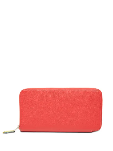 Hermès Pre-Owned 2018 Epsom Azap Silk In Walllet long wallets Red 21M1WO01XMG6DL71