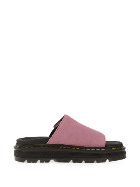 Dr. Martens Zebzag touch-strap platform flat sandals Pink DM42409650
