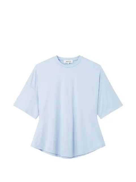 Enföld Peplum curved-hem T-shirt Blue 300JS2802171