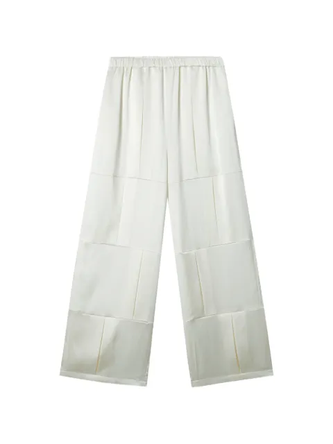 Enföld patchwork-design palazzo pants White 300JS7310621