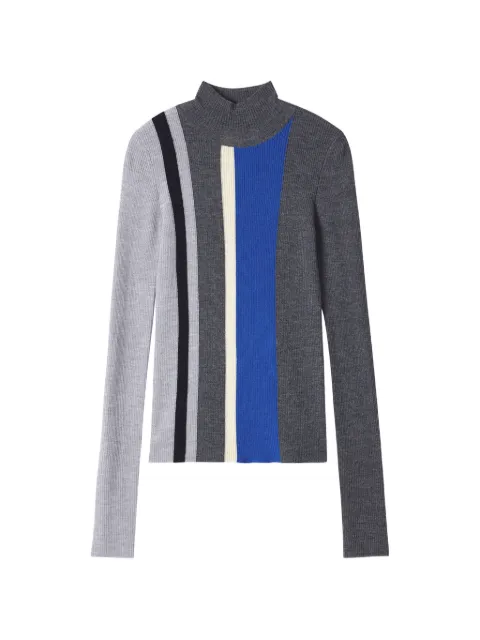 Enföld ribbed-knit panelled sweater Grey 300JS2700201