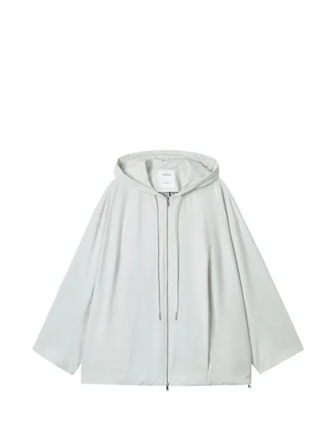Enföld hooded pleated jacket White 300JS1300731