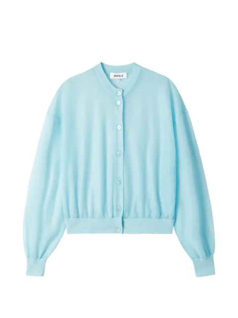 Enföld button-front fine-knit cardigan Blue 300JS5700971