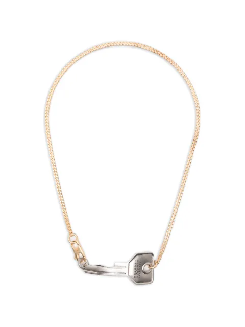 MM6 Maison Margiela key-pendant curb-chain necklace Gold SM7UY0120P9390
