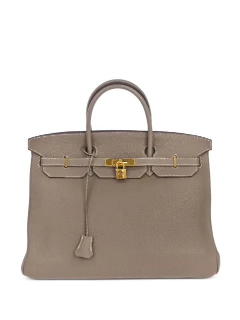 Hermès Pre-Owned 2012 Togo Birkin 40 handbag Grey 168249