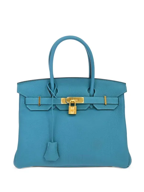 Hermès Pre-Owned 2014 Togo Birkin handbag Blue 197127