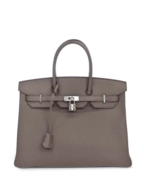 Hermès Pre-Owned 2017 Epsom Birkin 35 handbag Brown 168256