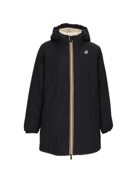 K-Way Jacinthe Orsetto hooded coat Black K7143JW