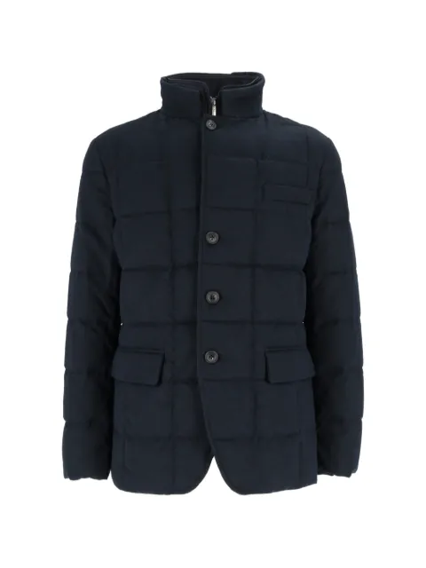 Fay quilted high-neck jacket Blue NAM45530210ZIK