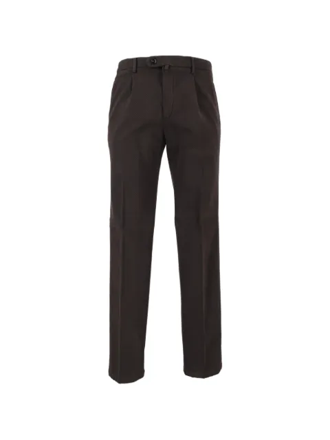 Briglia 1949 pleated-detail straight-leg trousers Brown BG21400039