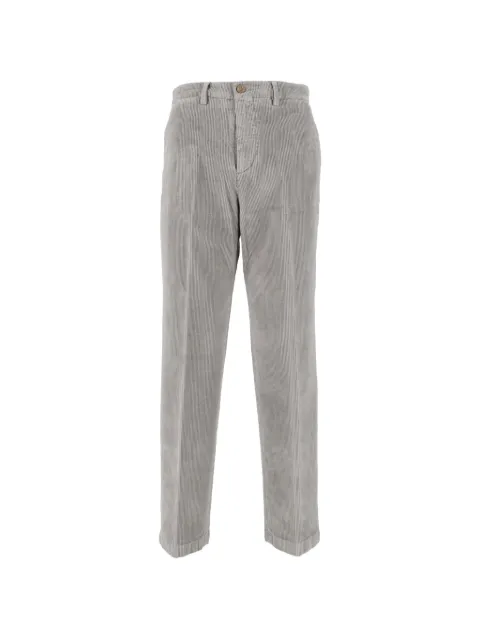 Briglia 1949 corduroy belt-loops trousers Grey JEANGW400087