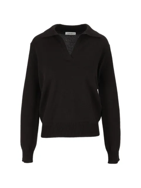Kangra long-sleeve polo sweater Black 455543