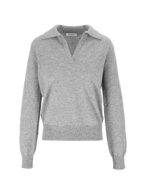 Kangra open-collar long-sleeve sweater Grey 455543