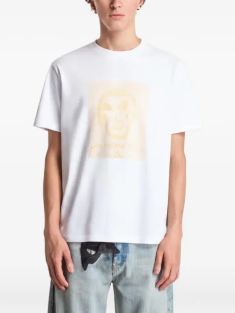 A.P.C. Jean Portrait T-shirts White COHSTM26490AAB