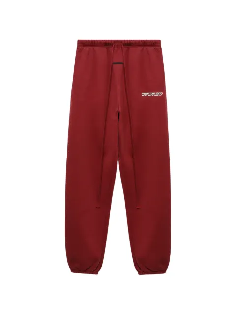 FEAR OF GOD ESSENTIALS logo-print drawstring track pants Red 130HO258391F