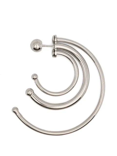 Panconesi Pierced Solar triple-hoop earrings Silver F26EA016P