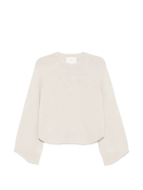 Vanisè curved-hem sweater Neutrals V74511