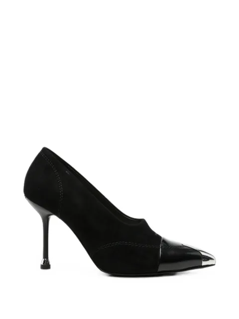 LIU JO metal-tip panelled pumps Black SF6015PX88622222