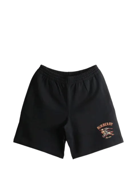 Burberry knight check cotton shorts Black 8135387