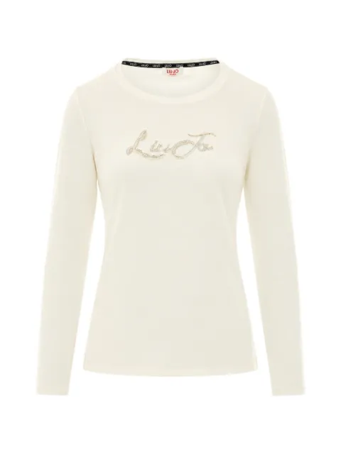 LIU JO long-sleeve T-shirt with sequins White TF6245JS003L9291