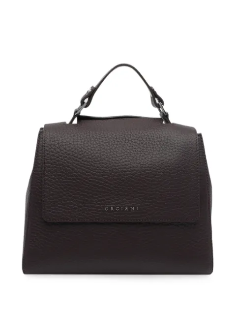 Orciani Sveva pebbled leather clutch bag Black B01999SOFBURGUNDY
