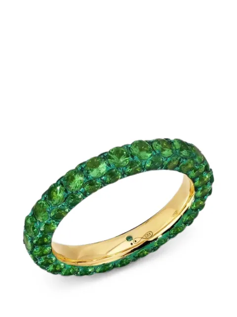 graziela tsavorite three-sided ring Gold WBR100TG