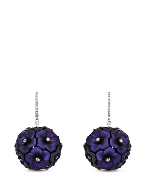 SABOO FINE JEWELS diamond flower earrings Silver SJKE1006