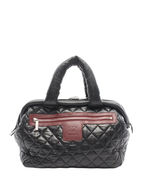 CHANEL Pre-Owned 2009-2010 Lambskin Coco Cocoon handbag Black Z0P4HCXSO23OSVFT