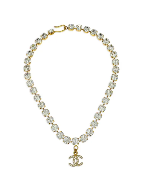 CHANEL Pre-Owned 1996 CC-logo necklace Gold 125558
