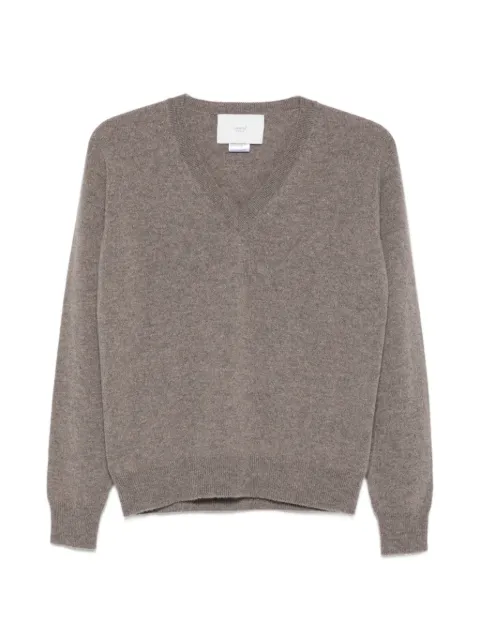 Vanisè V-neck cashmere sweater Brown V74600ANNETTECASTORO
