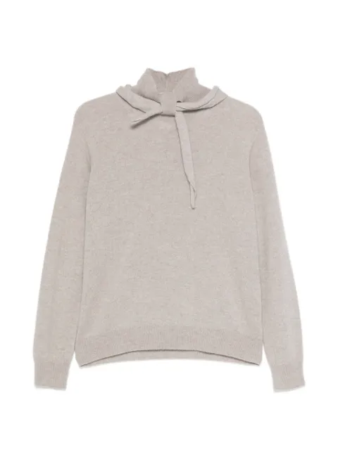 Vanisè tie-neck cashmere sweater Neutrals V74623