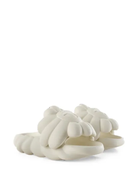 OHANA HATAKE sculptural-design slides White VTM24010